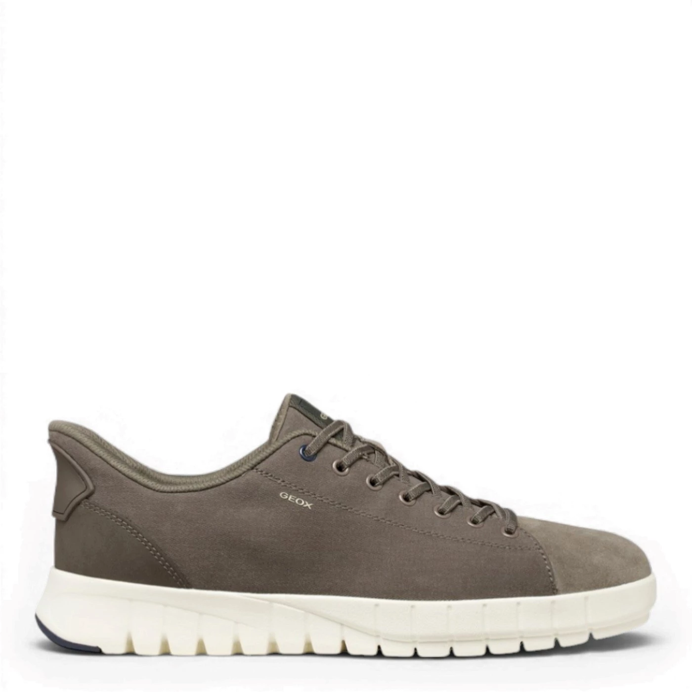 Geox U65MAC Flextride sneakers camoscio tessuto tortora slip on