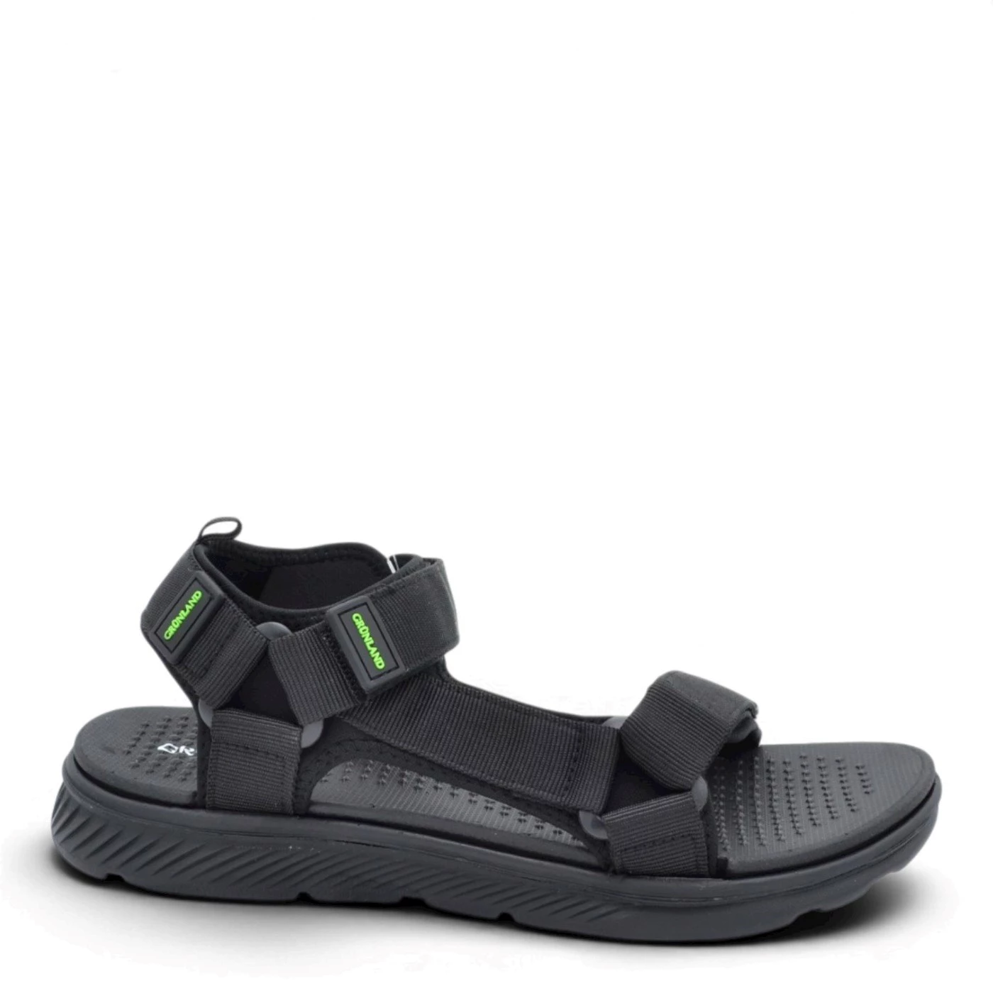 Grunland SA1960 Meek sandalo in neoprene due velcri nero