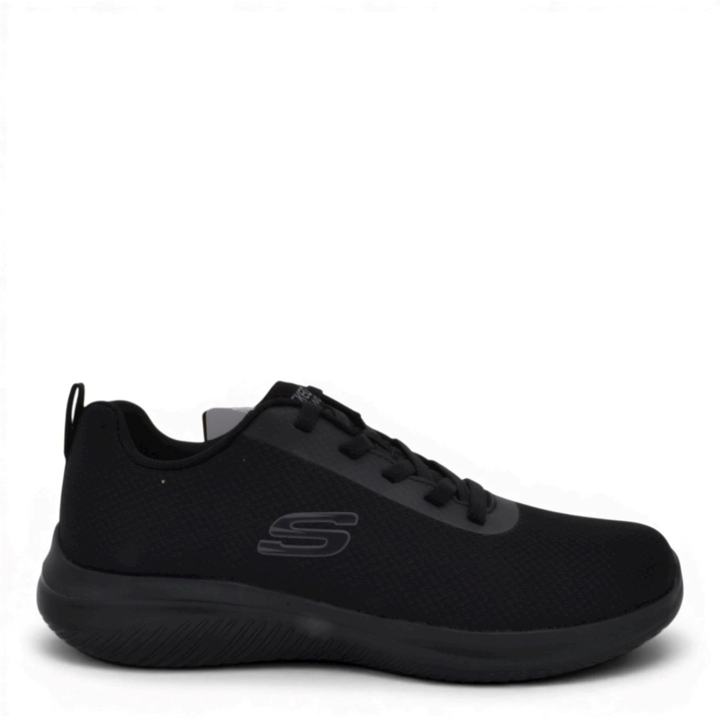 Skechers 200241 scarpa sportiva in mesh nero fondo antiscivolo