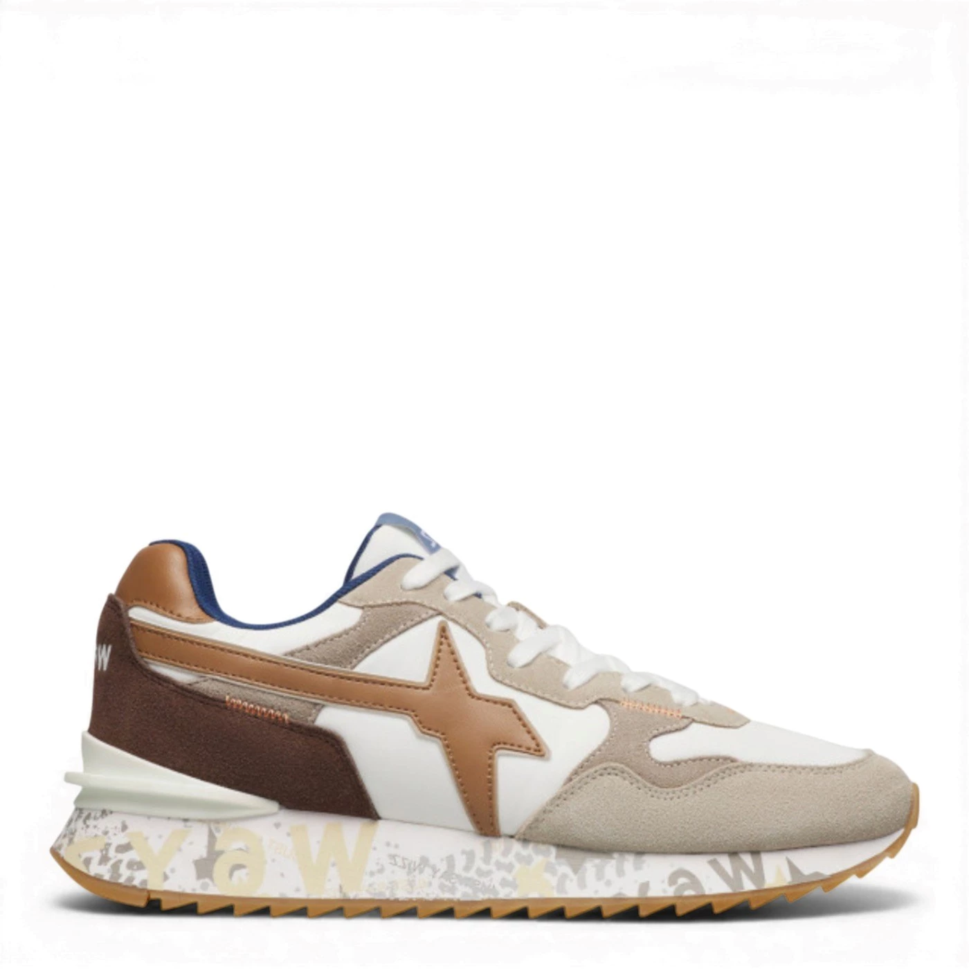 W6YZ YAK-M 2015185 2E01 sneakers multicolor bianco beige crema