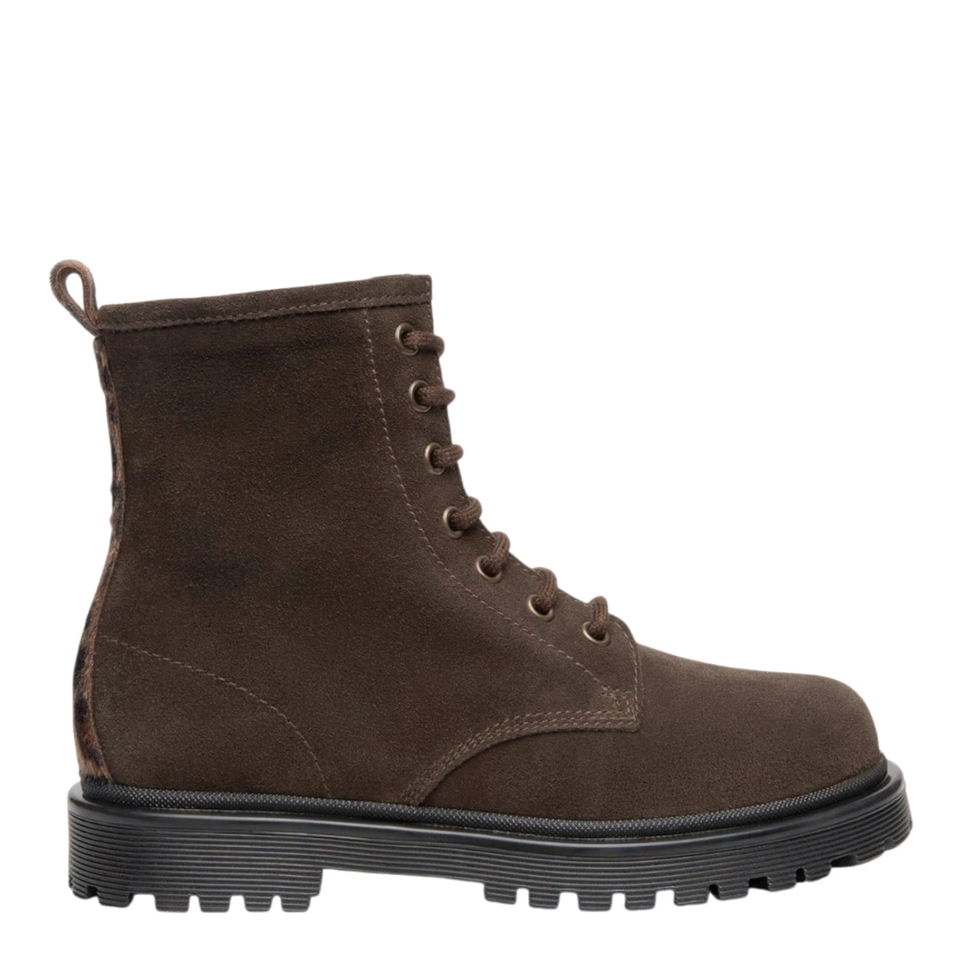 Nero Giardini I633741F anfibio in camoscio cioccolato e zip