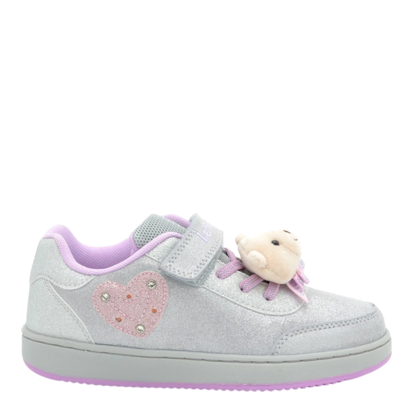 Lelli Kelly LKAA5715 Orsetto sneakers argento con orsetto e luci