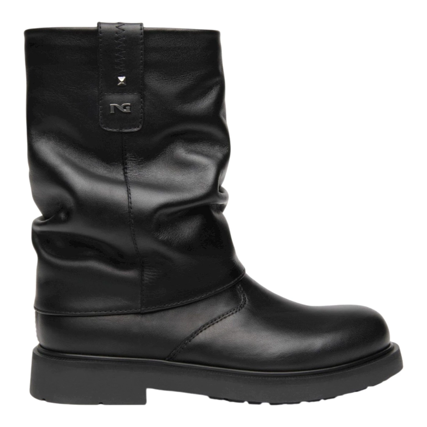 Nero Giardini I633781F stivaletto in pelle nero
