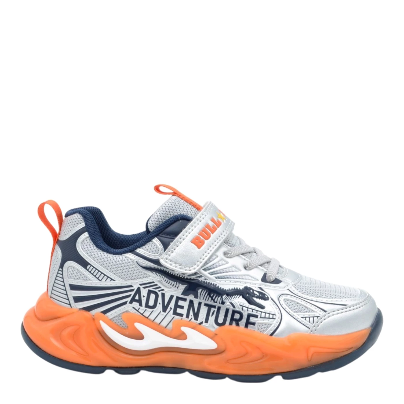Bull Boys DNAR5278 sneakers con ruggito uragano rex argento