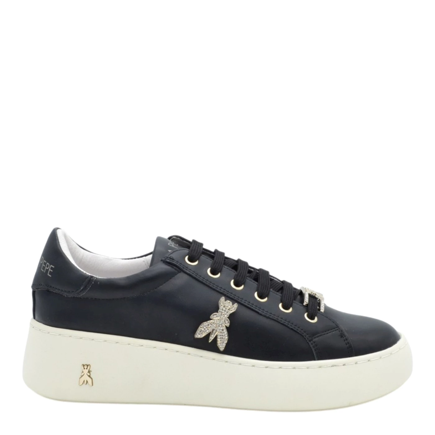 Patrizia Pepe PPJ417 01 sneakers donna in pelle nera