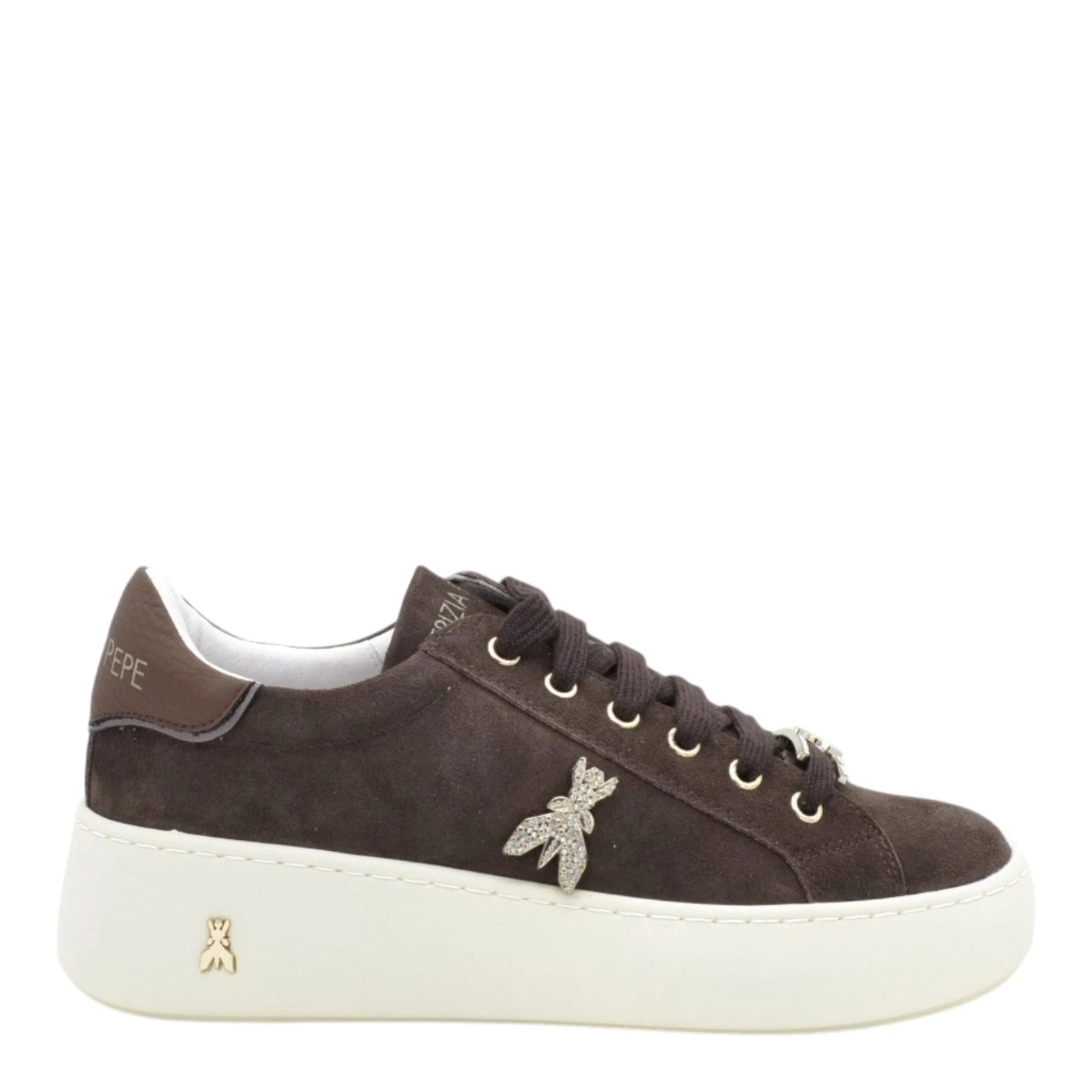 Patrizia Pepe PPJ418 24 sneakers donna in camoscio testa di moro