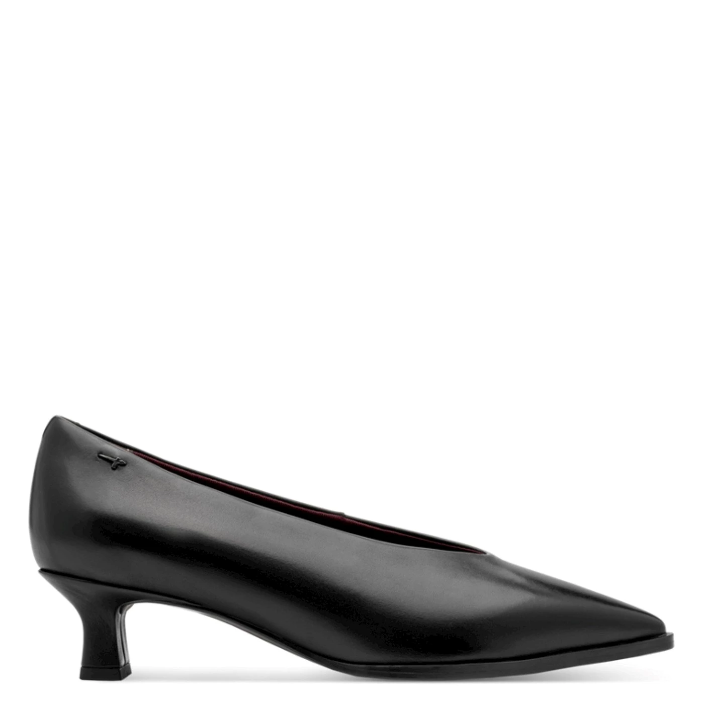 Tamaris 22340 decolletè in pelle nero tacco 4,5 cm