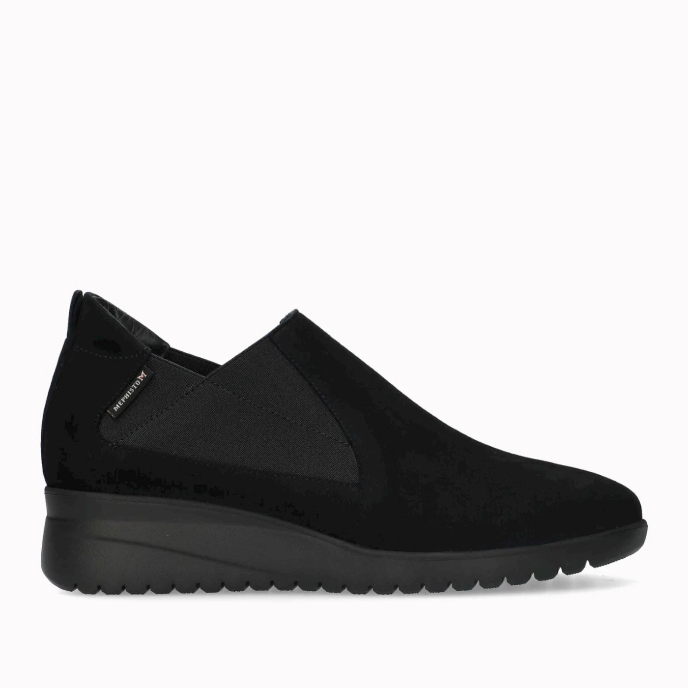 Mephisto IBELINA mocassini slip-on in nabuk nero