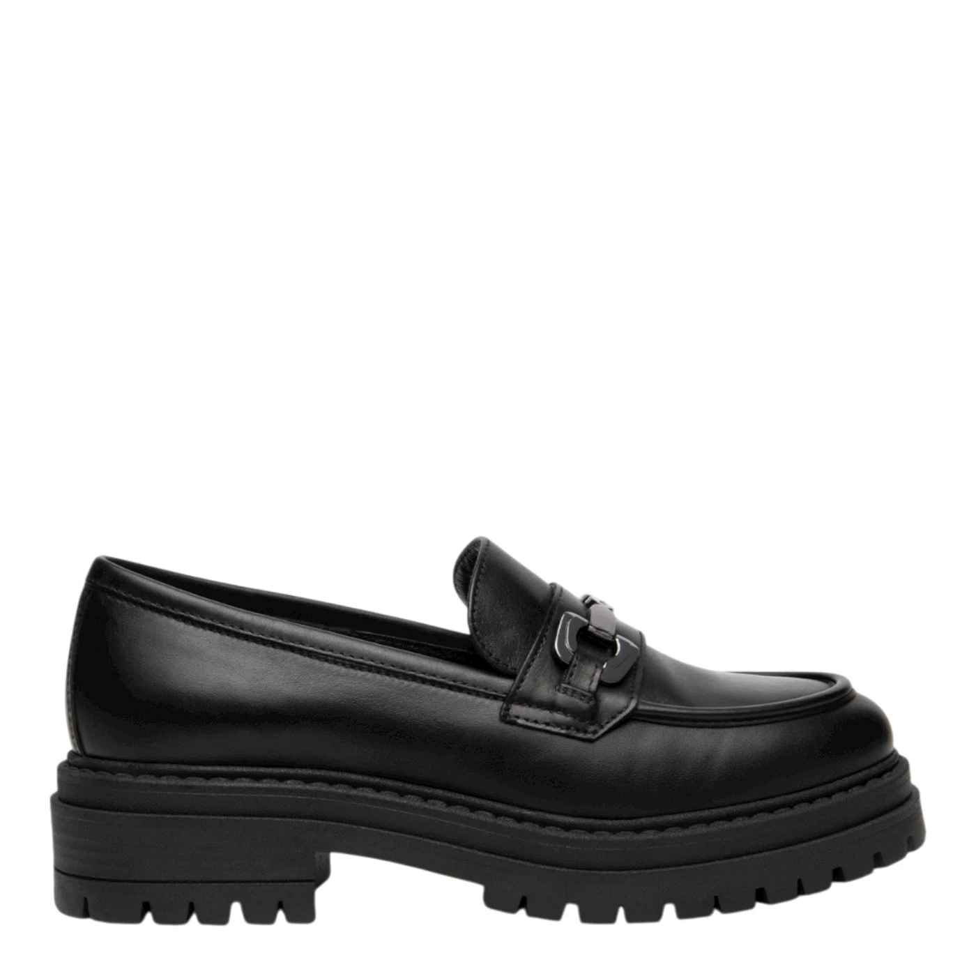 Nero giardini I617174D mocassini in pelle nero con accessorio