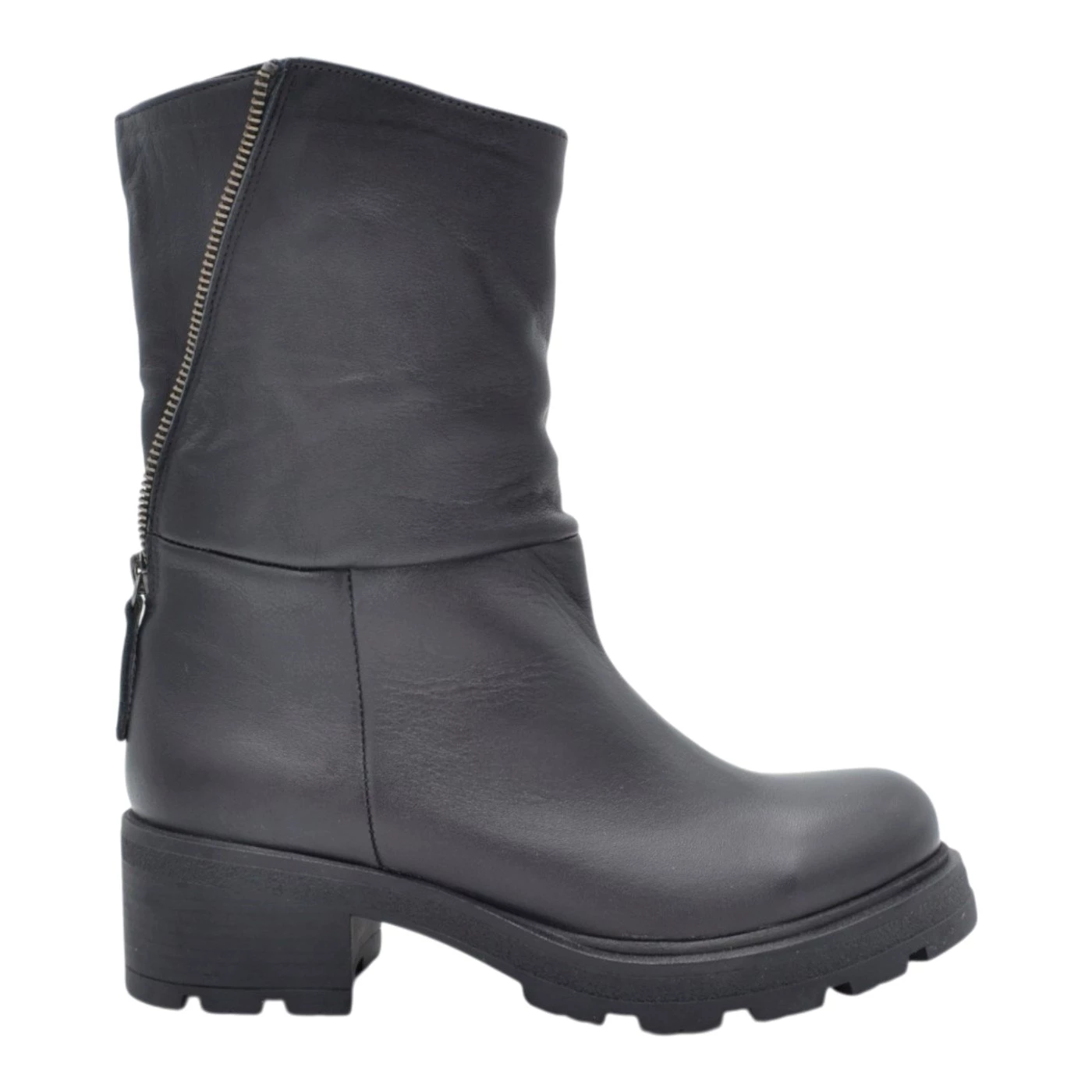 Bueno WH0205 stivaletti anfibi in pelle nero