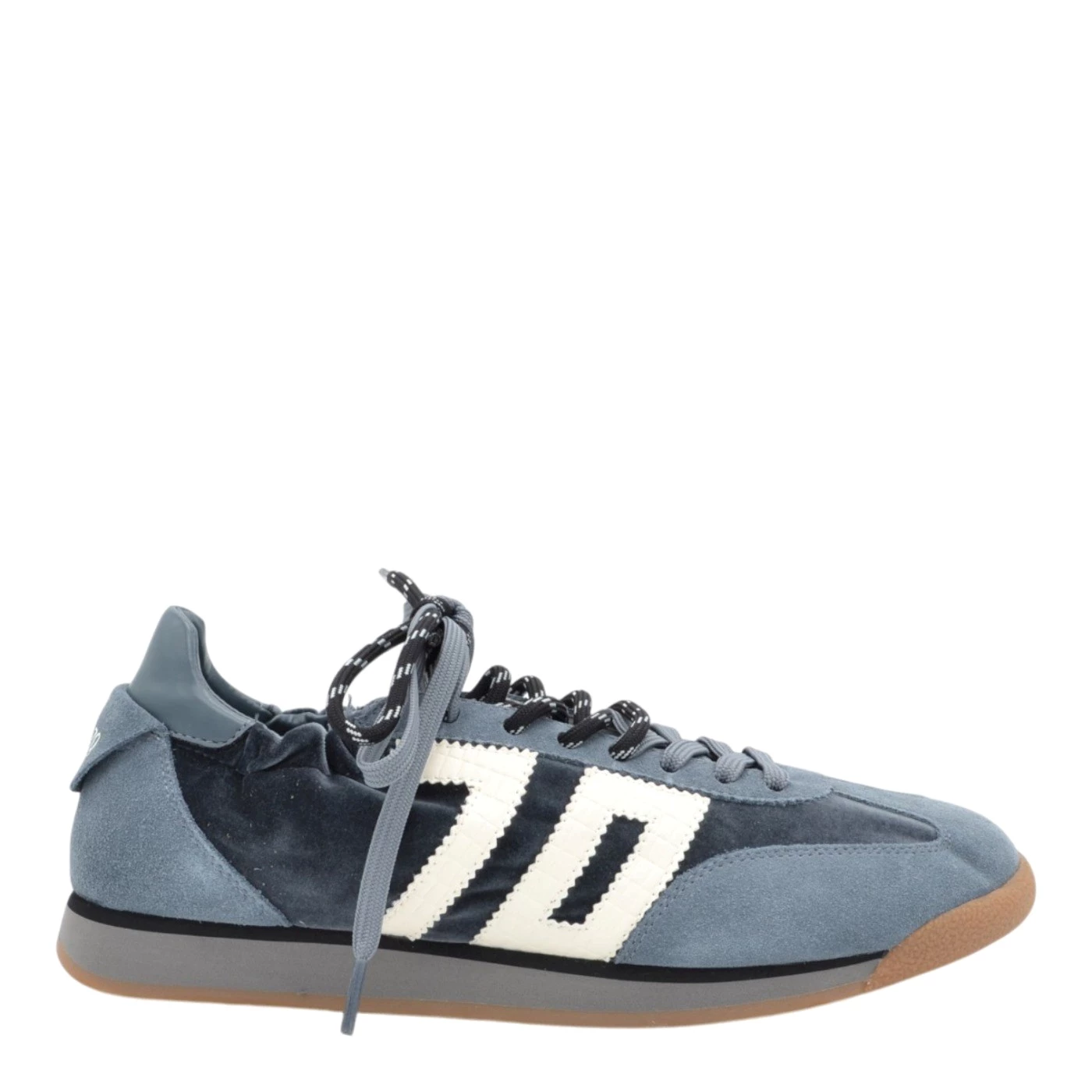 Back 70 ROCKET sneakers donna in camoscio e velour azzurro
