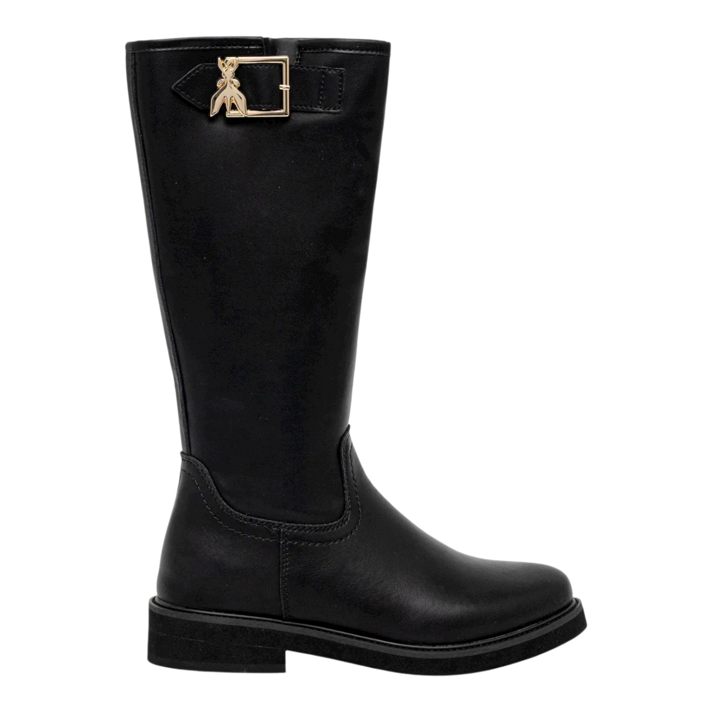 Patrizia Pepe PJ458 31 stivali in pelle nero con carrarmato
