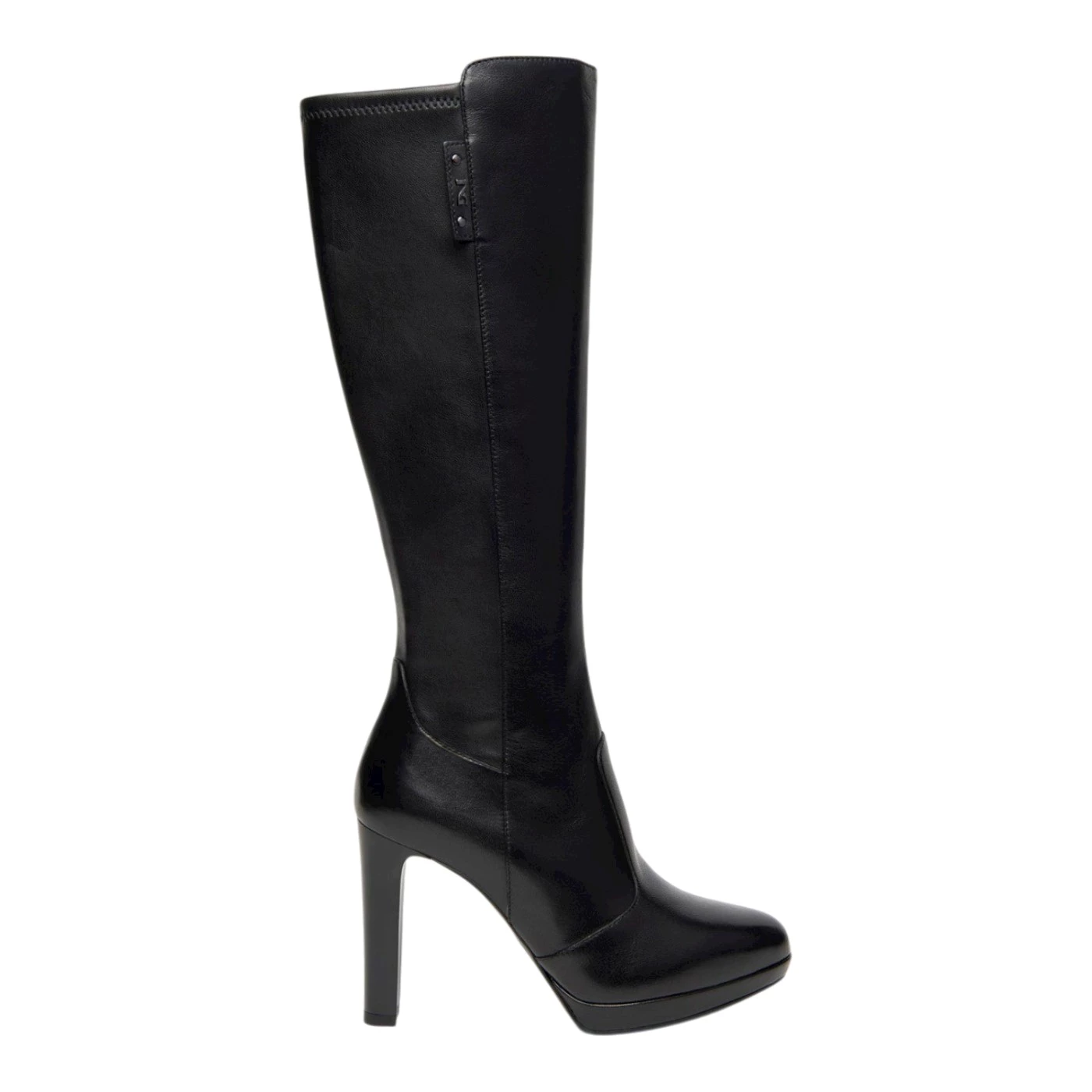 Nero Giardini I410986D stivali in nappa nero con tacco 10 cm