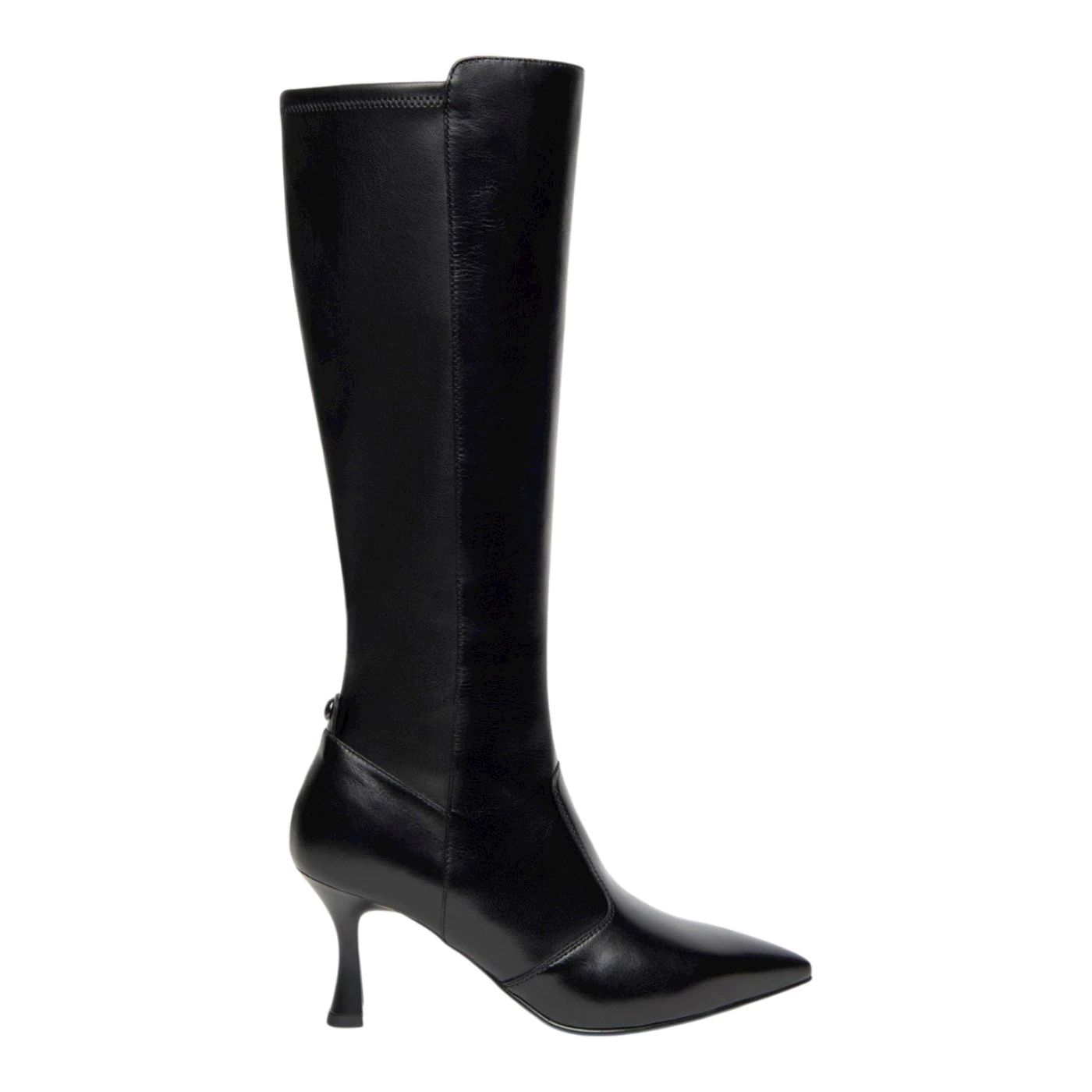 Nero Giardini I410835DE stivali in pelle nera tacco 7 cm
