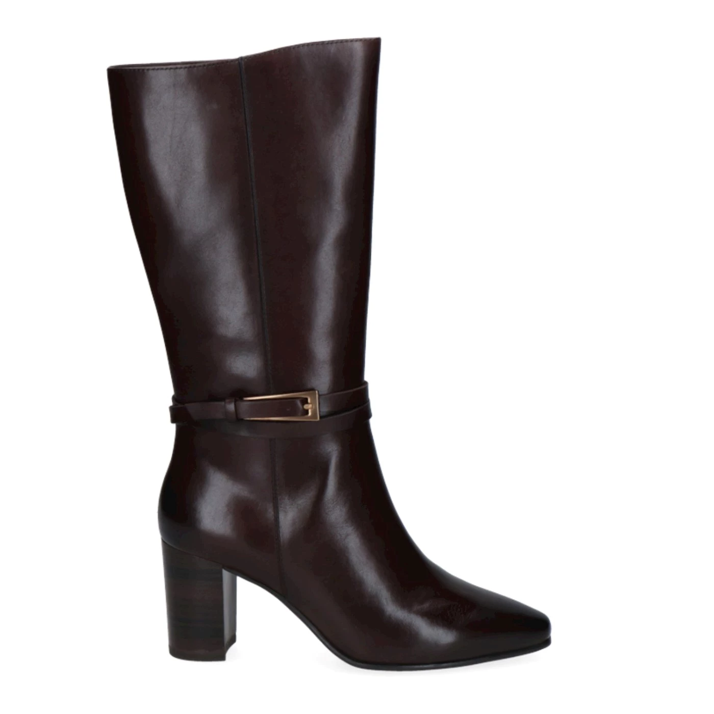 Caprice 25318 stivali in pelle cioccolato tacco 7 cm