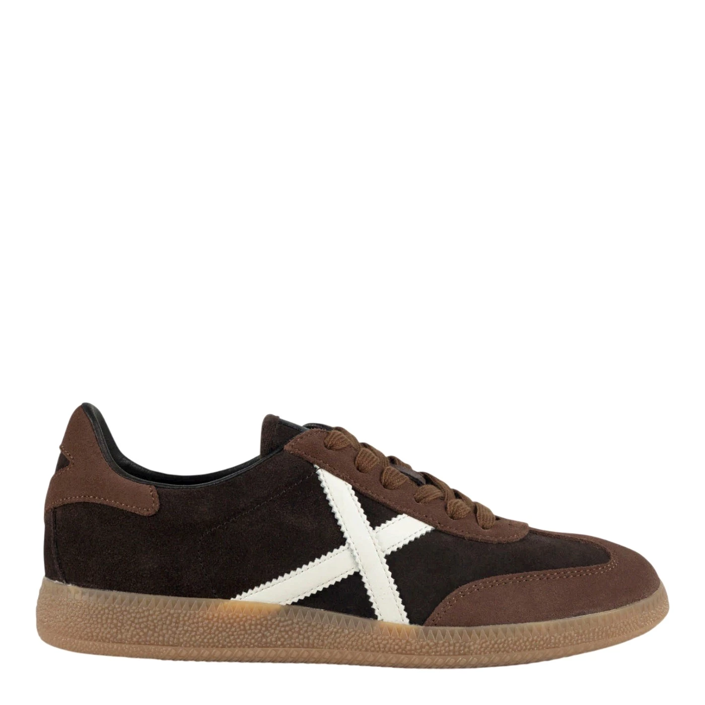 Munich Barru 231 Sneakers uomo in camoscio marrone cioccolato