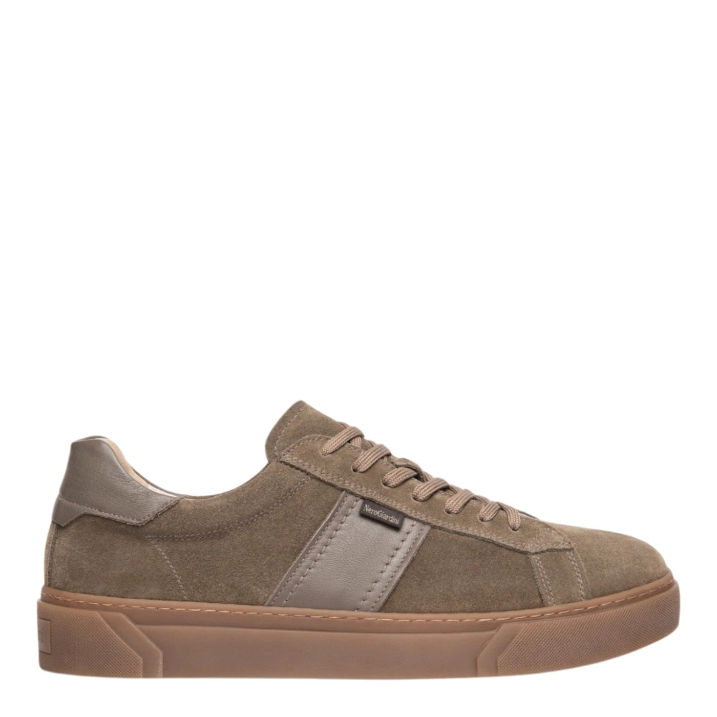Nero Giardini I601360U sneakers uomo in camoscio tortora
