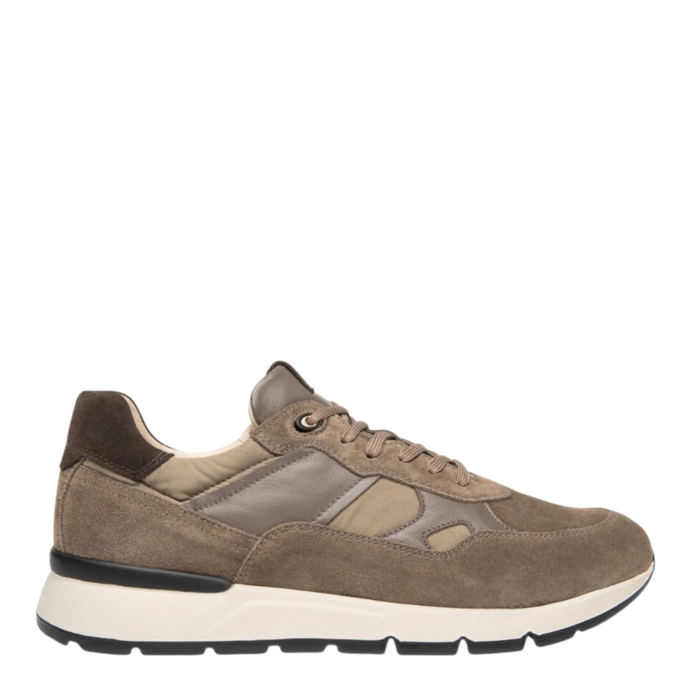 Nero giardini I601290U sneakers uomo in camoscio tortora