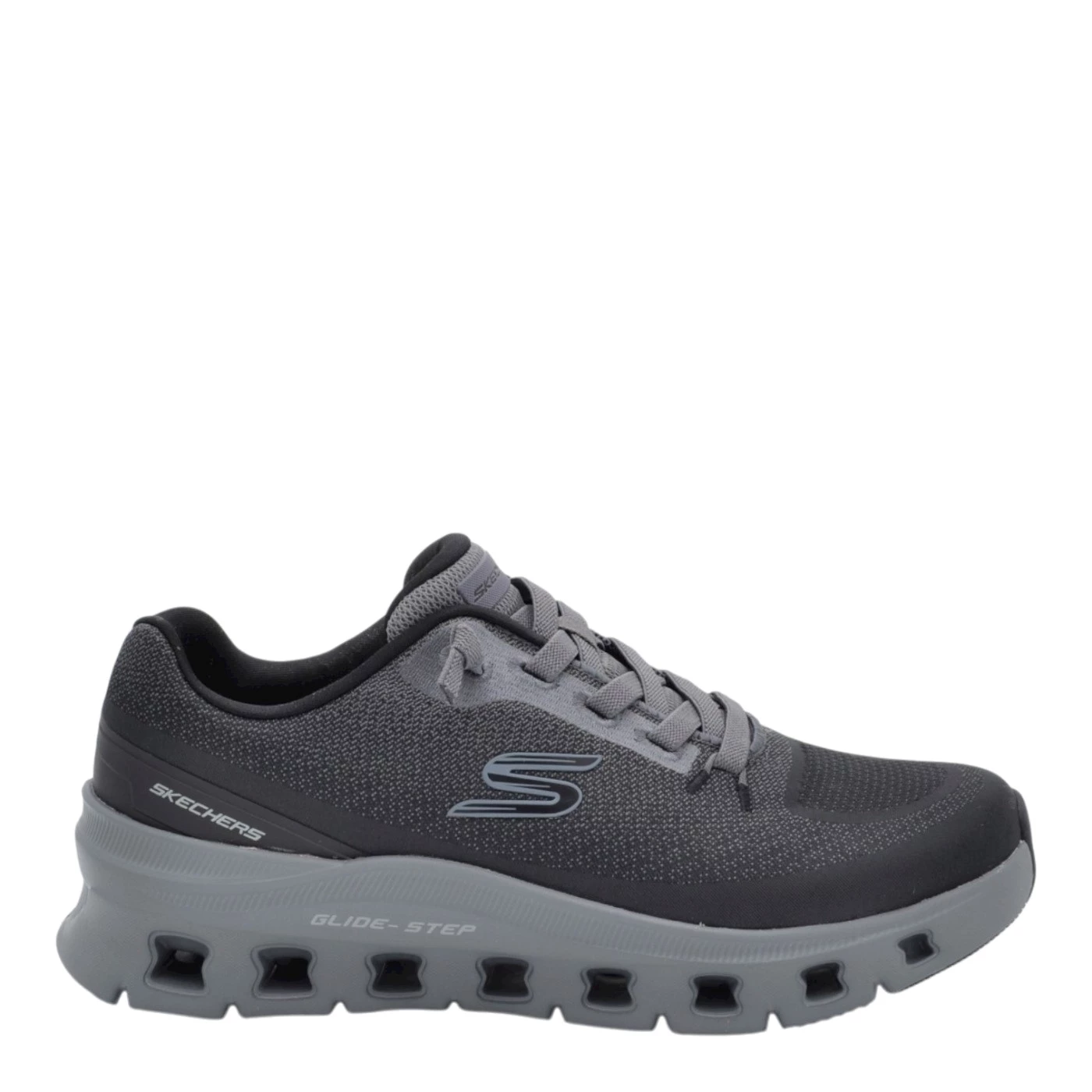 Skechers 233132 Glide step scarpa uomo sportiva in tessuto nero