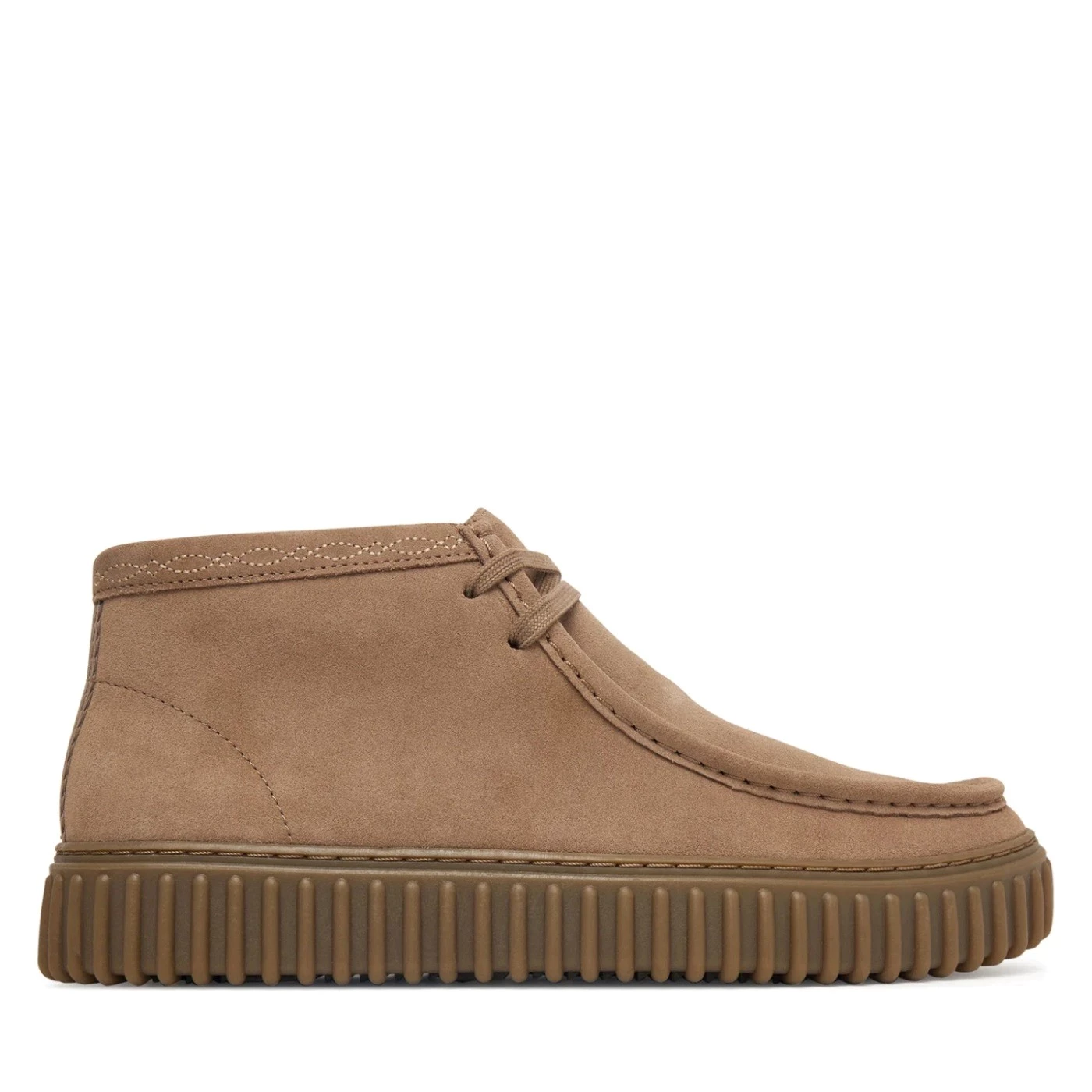 Clarks 26327244 torhill hi stringata mid uomo in camoscio stone
