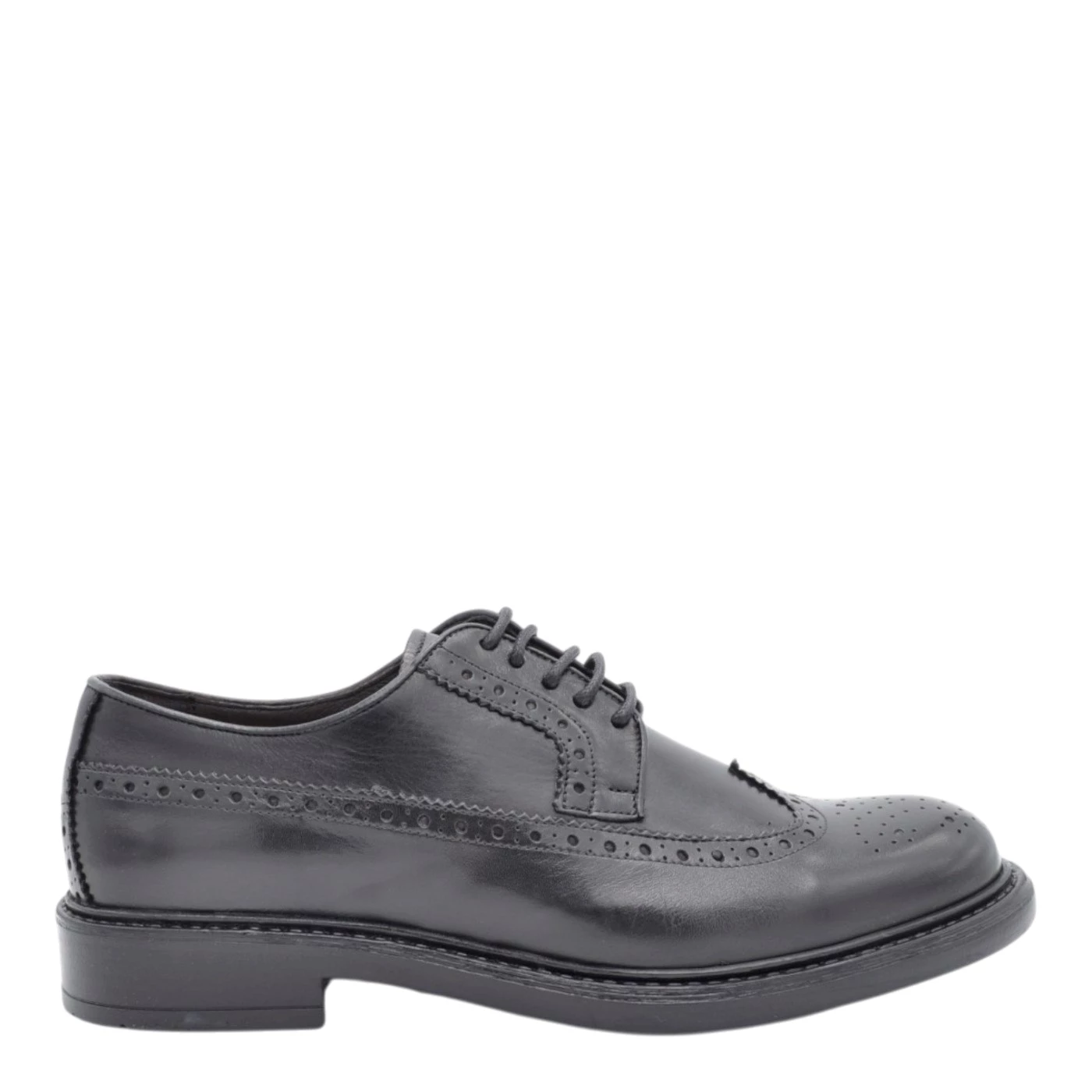Exton 9820 imperiali stringate uomo in pelle nero