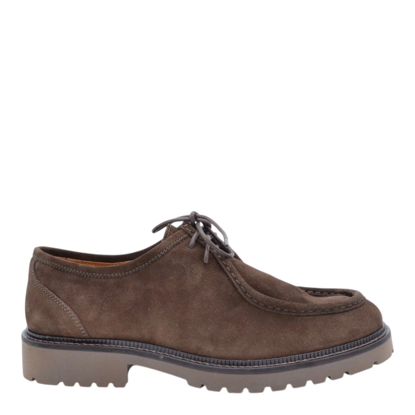Exton 683 stringate uomo in camoscio testa di moro