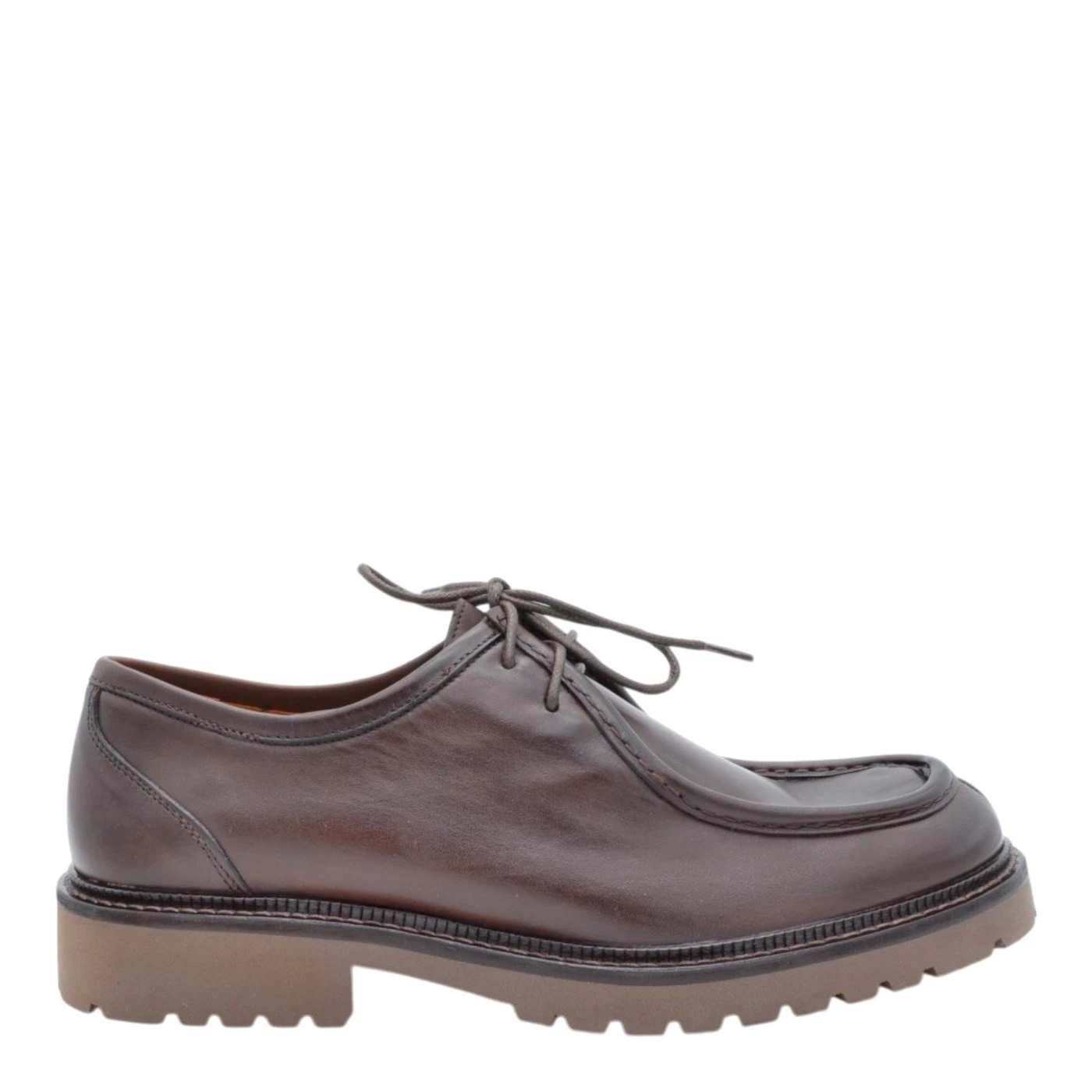 Exton 683 stringate uomo in pelle testa di moro