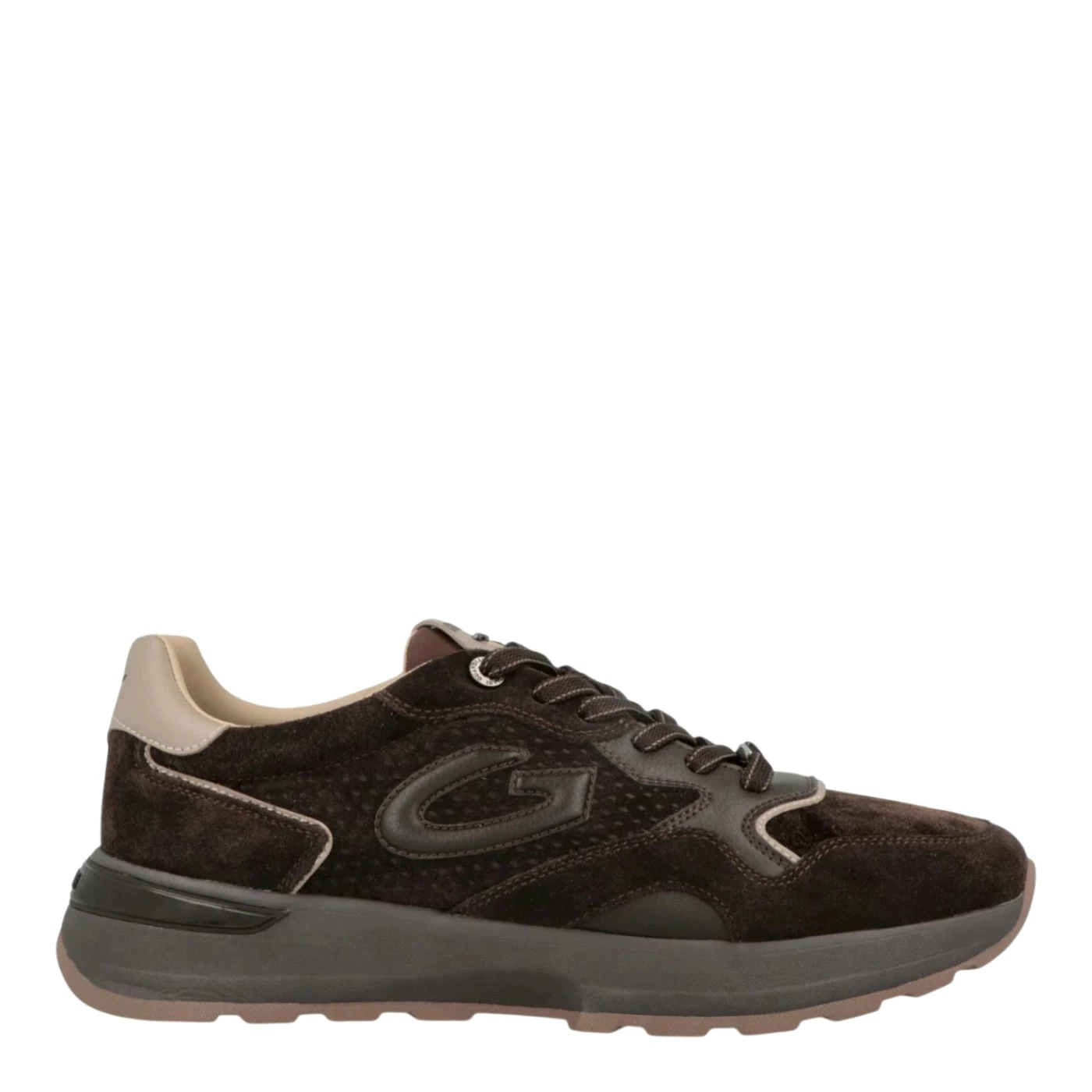 Guardiani GM62002A Levante suede sneakers uomo camoscio t. moro