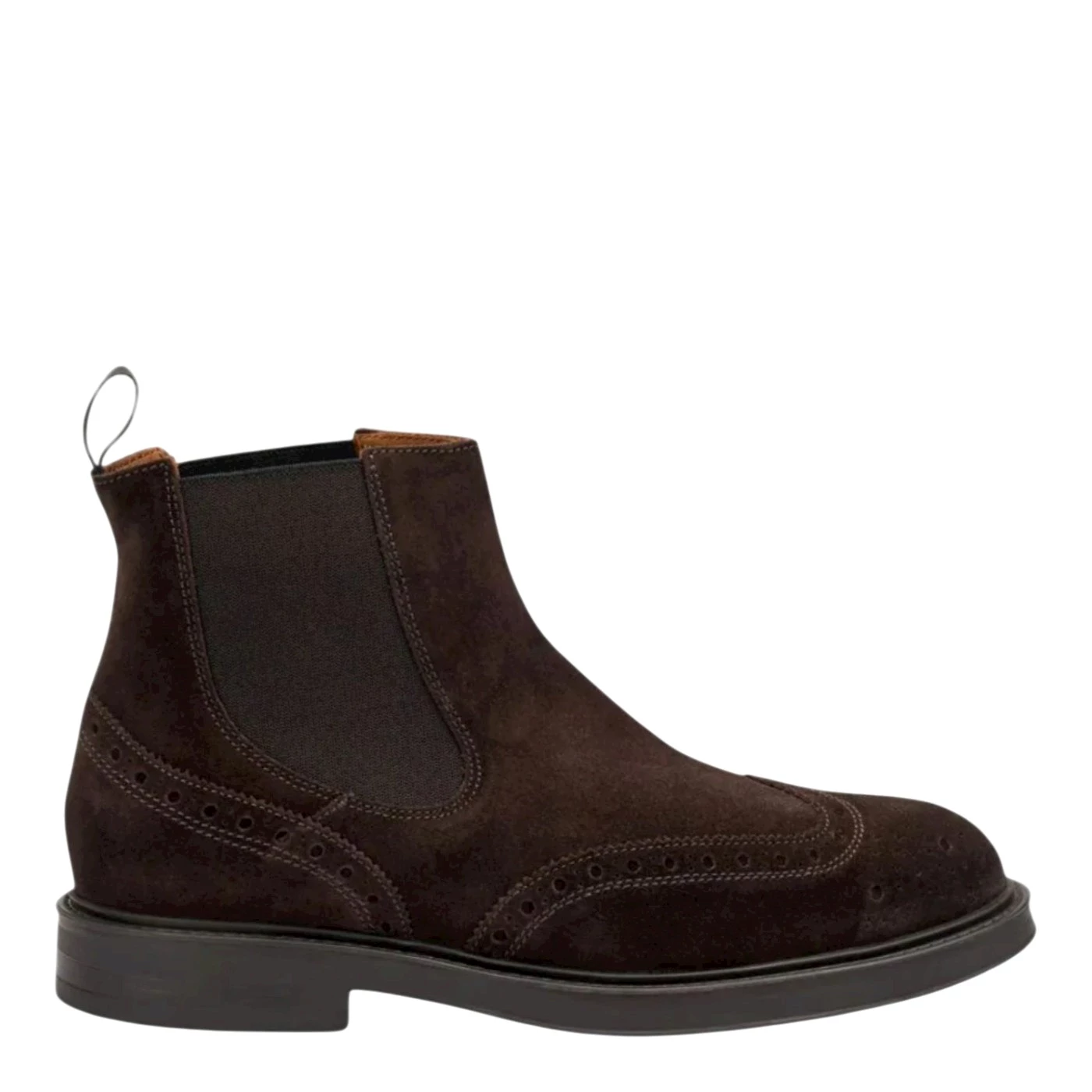 Frau A73C6 stivaletti chelsea boot in camoscio cioccolato