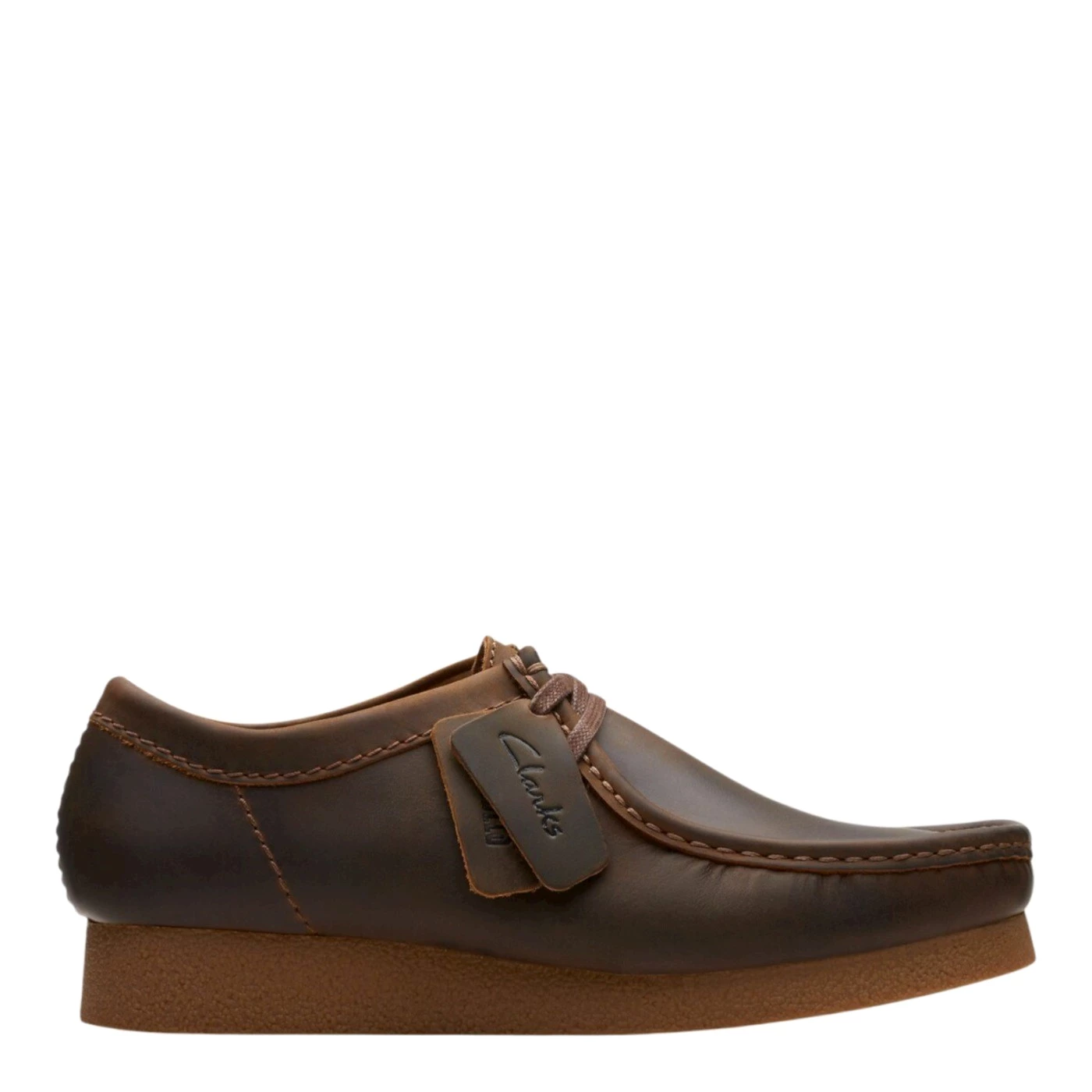 Clarks 26172819 WALLABEE EVO stringate uomo in pelle beeswax