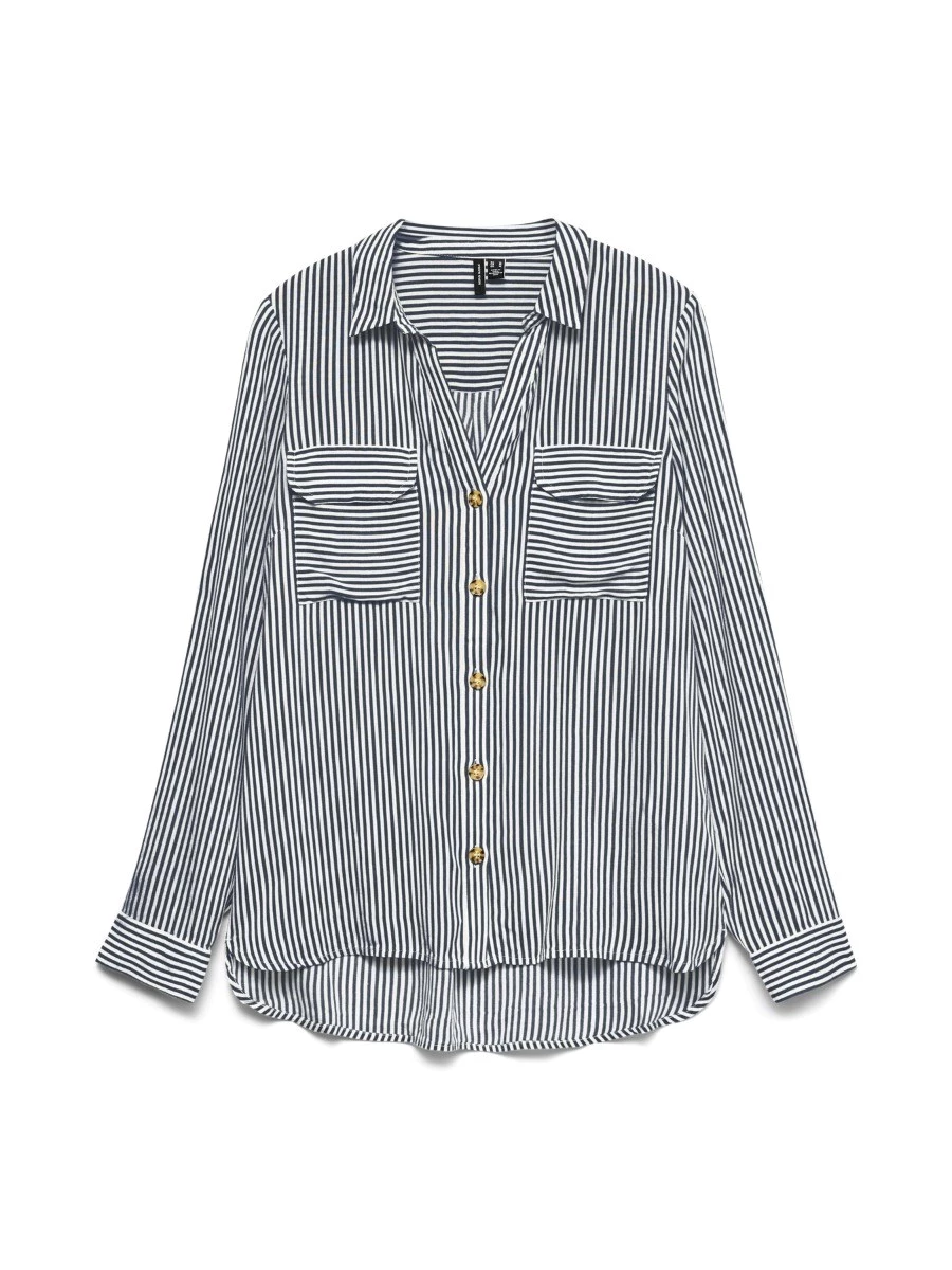 Camicia V-R 10275283 VMBUMPY L/S SHIRT NEW WVN NOOS