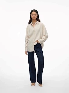 Camicia V-R  10305085  lino e viscosa