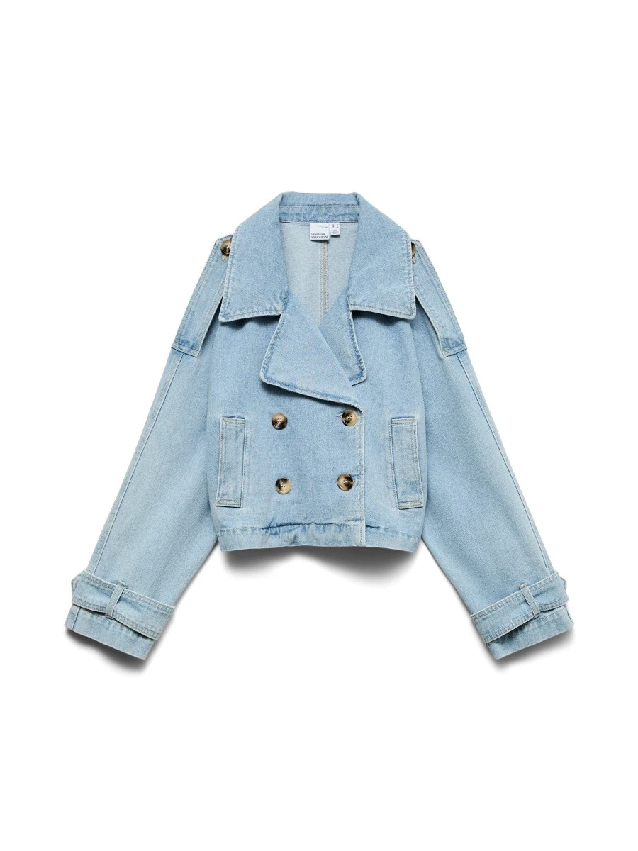 Giubbotto V-R  Jeans10345736 VMLELOU LS SHORT TRENCHCOAT MIX