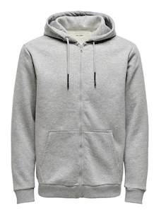 Felpa O&S 22018684-Honsceres Hoodie  Zip Felpato