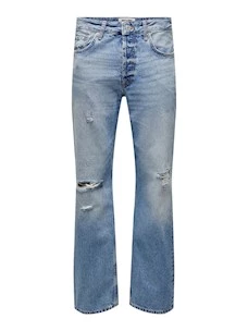 Jeans O&S 22024607  Puro Cotone Edge Loose Straight  Ripped