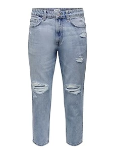 Jeans O&S 22024927  Puro Cotone Carrott Cropped  Ripped