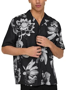 Camicia 22032640 ONSROCKET REG SS RESO Composition: 100% Viscose