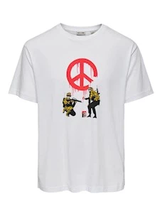 T-Shirt O&S 22035158-White ONSBANKSY SS RLX TEE