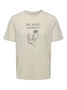 T-Shirt O&S 22035637 ONSART LIFE REG SS LIC TEE