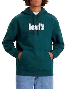 Felpa Levi's 38479-0112-1 Over Hoodie  Cotone Garzato.