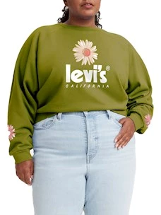 Felpa Levi's 52443-0009-BIG-W  Cotone Garzato.