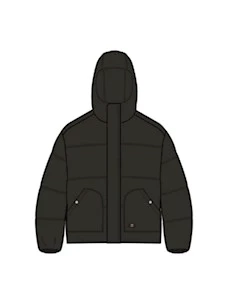 Giubbotto Dickies DK0A87OHBLK1 EAGLEVILLE HOODED PUFFER BLACK