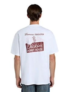 T-Shirt Dickies DK0A87QN0WH1 DONUT HOUSE TEE SS WHITE