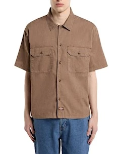 Giubbotto Dickies DK0A88N90TB1 247 GD WORK SHIRT SS BROWN
