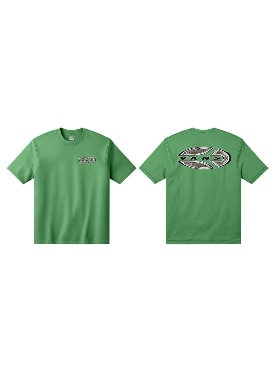 T-Shirt Vans VN000TCPFLX1 Camo Oval SS Vivid Verdant