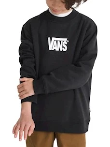 Felpa Vans VN000TD6Y281 Stretch Logo Crew Black/White