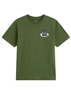 T-Shirt Vans VN000XBQGRK1 Dumpster Raccoon SS Tee Green