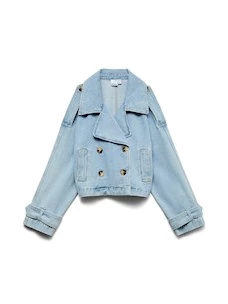 Giubbotto V-R  Jeans10345736 VMLELOU LS SHORT TRENCHCOAT MIX