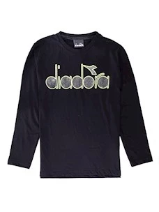 T-Shirt Diadora 028850 Kid 100% Cotone Maniche Lunghe