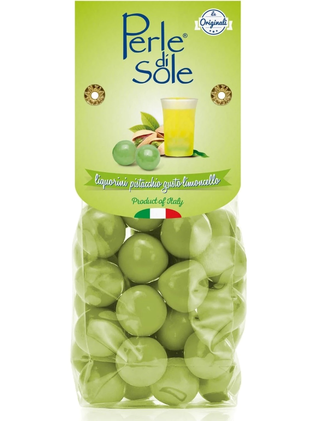 LIQUORINI PISTACCHIO GUSTO LIMONCELLO 150 g - PERLE DI SOLE
